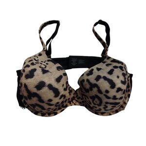 Soma Embraceable Enchanting Leopard Print And Lace Demi Bra 38D